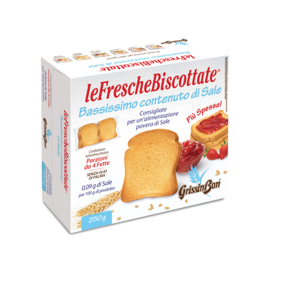 TOAST SLICES WITH A VERY LOW SALT CONTENT